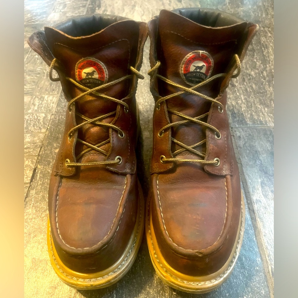 Men’s Irish Setter leather work boots